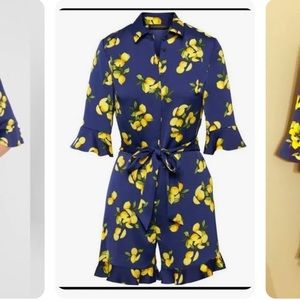 Banana republic lemon romper size 6